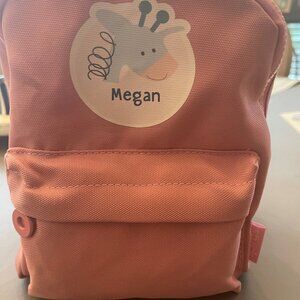 Personalized toddler backpack name "Megan"